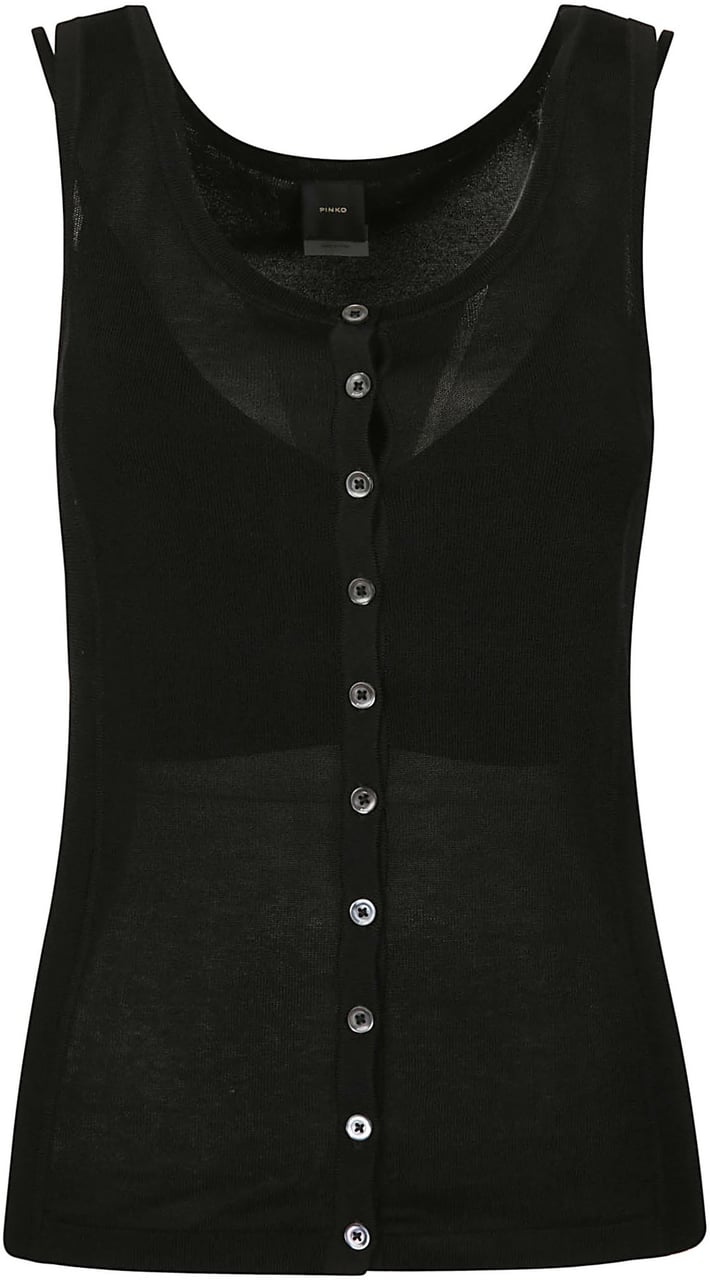 Pinko Ghibli Tank Top Black Zwart