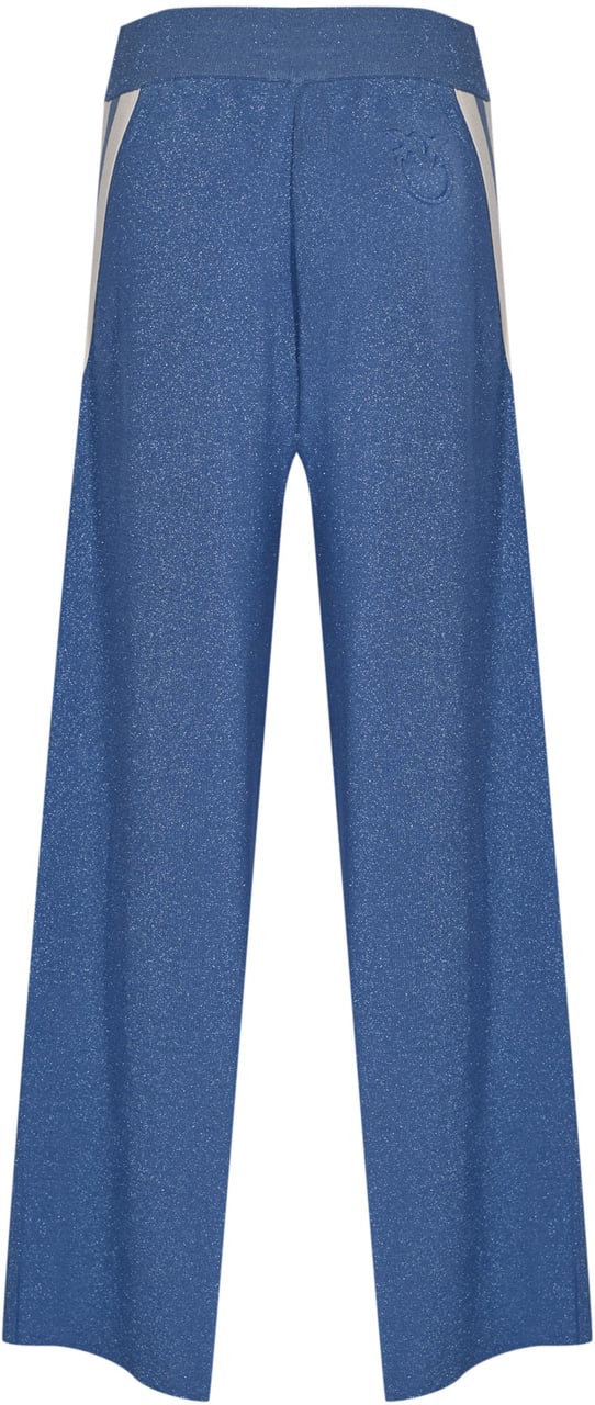 Pinko Trousers Azzurro Riviera Blauw