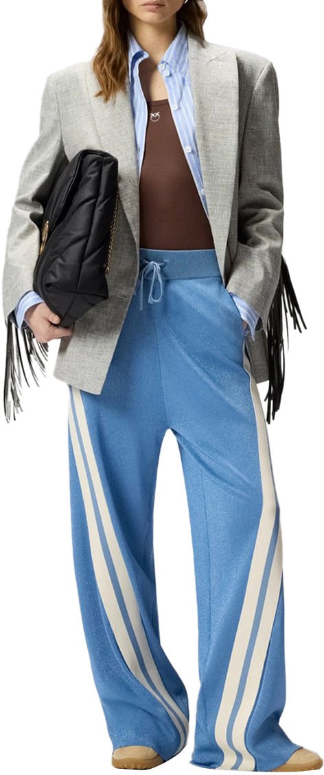 Pinko Trousers Cyan Cyaan