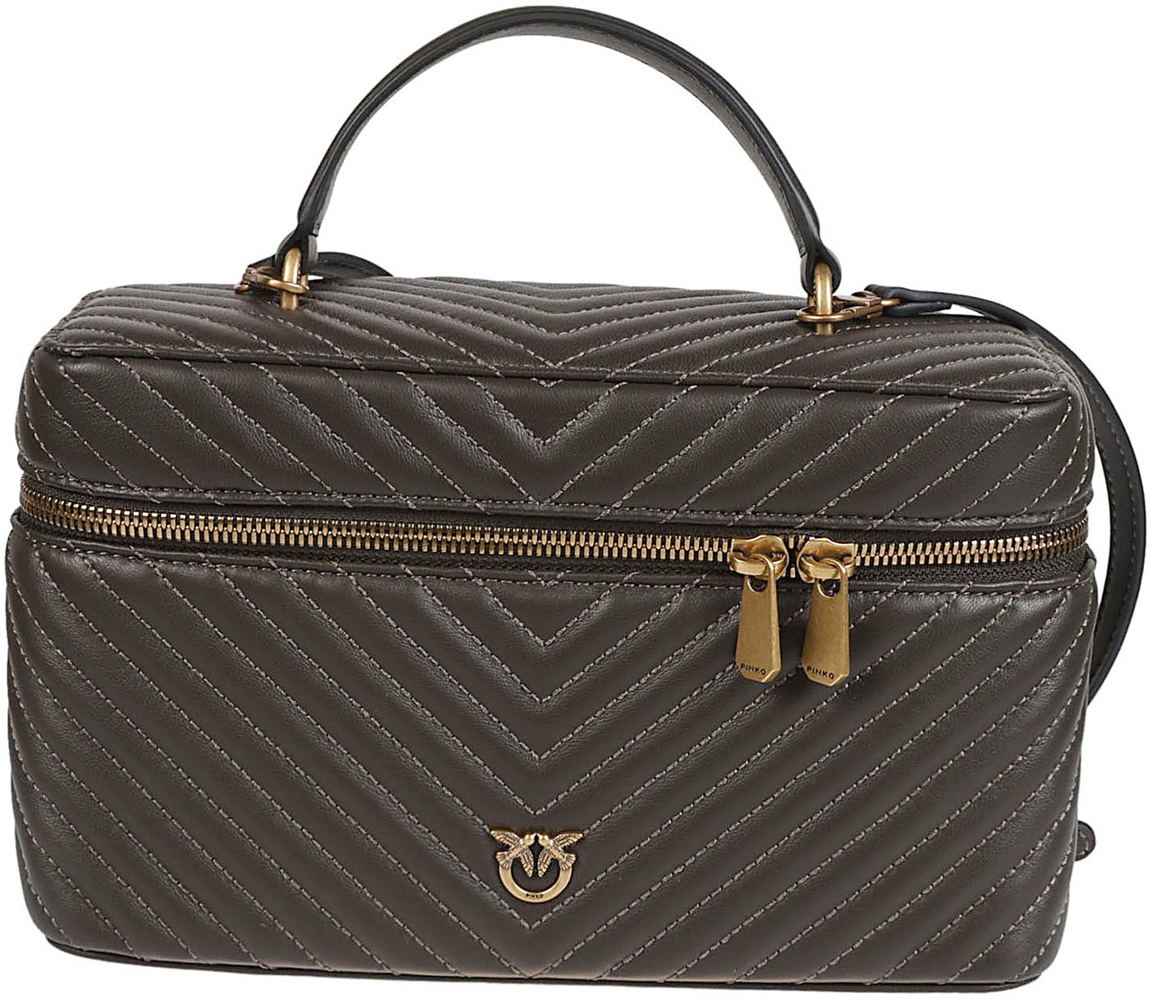 Pinko Vanity Case Classic Bag Green Groen