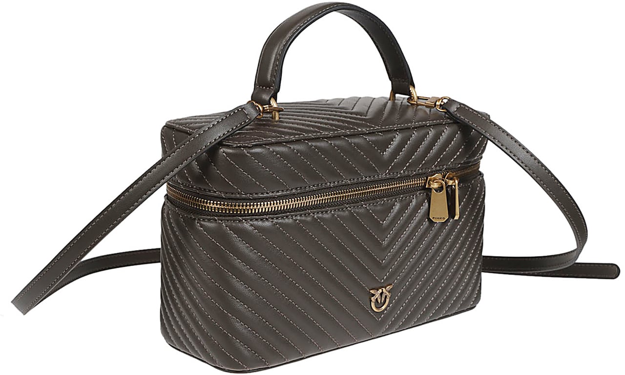 Pinko Vanity Case Classic Bag Green Groen