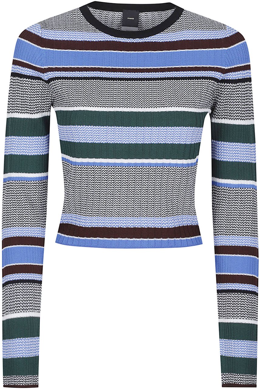 Pinko Atmosfera Round Neck Sweater Multicolour Divers