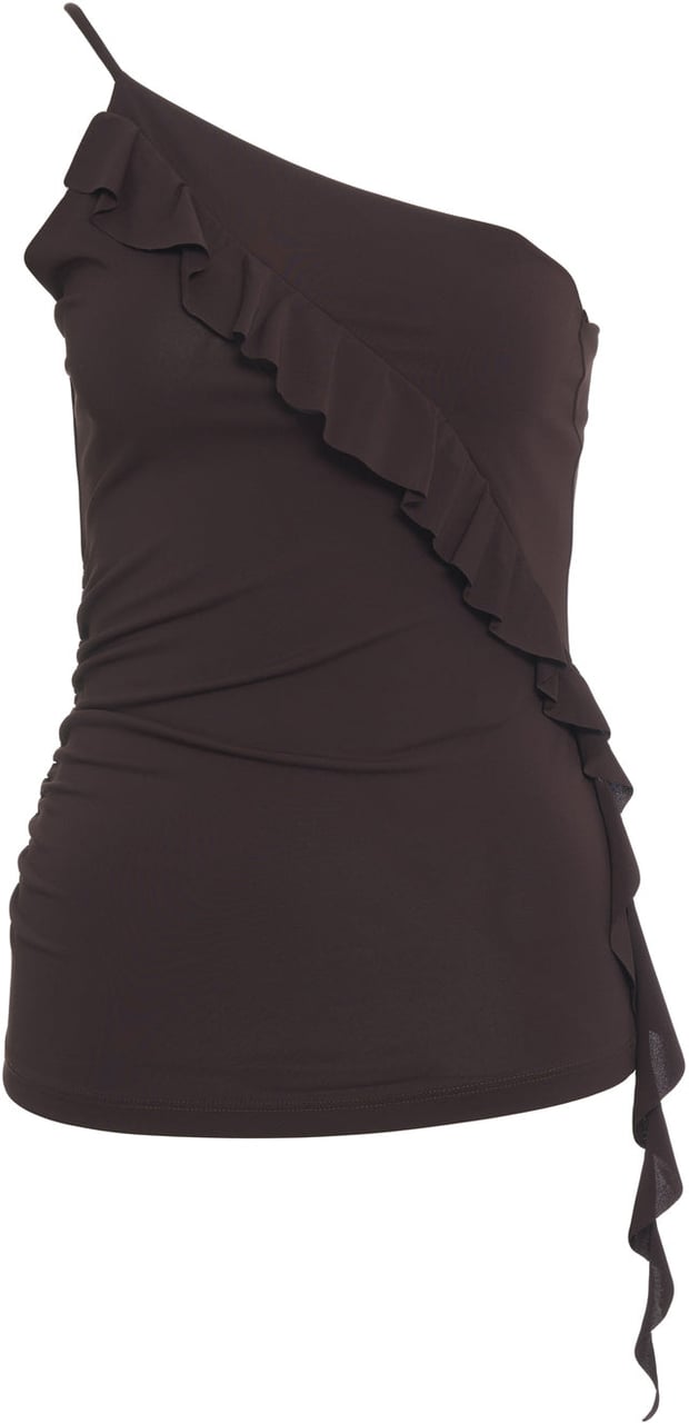 Pinko One shoulder top 'Susie' Bruin