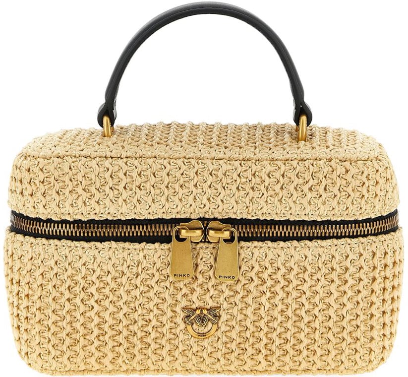 Pinko Bags Rafianeroantique Gold Divers