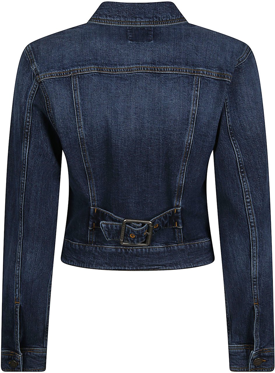 Pinko Ganimede Denim Jacket Blue Blauw