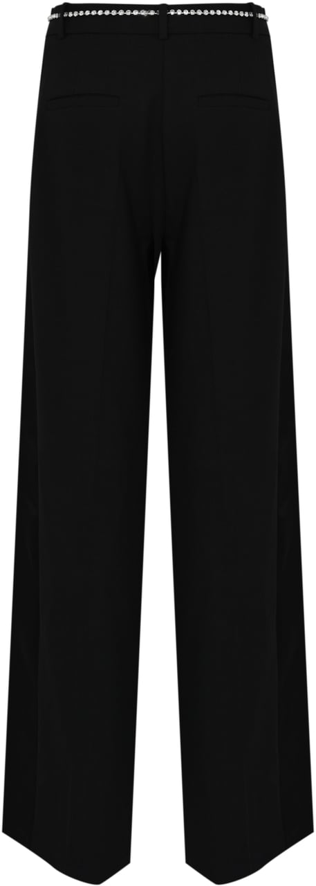 Pinko Trousers Nero Limousine Zwart