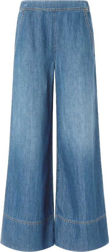 Pinko Trousers Blue Blauw