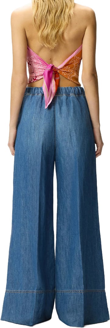 Pinko Trousers Blue Blauw