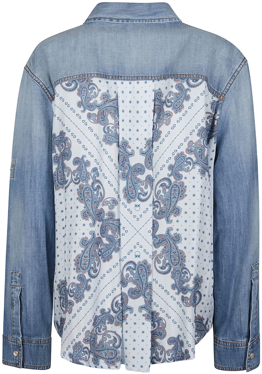 Pinko Cascate Blouse Blue Blauw