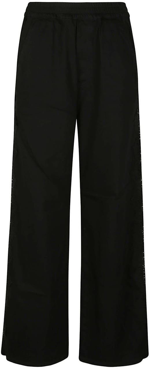 Pinko Palco Wide Leg Pant Black Zwart
