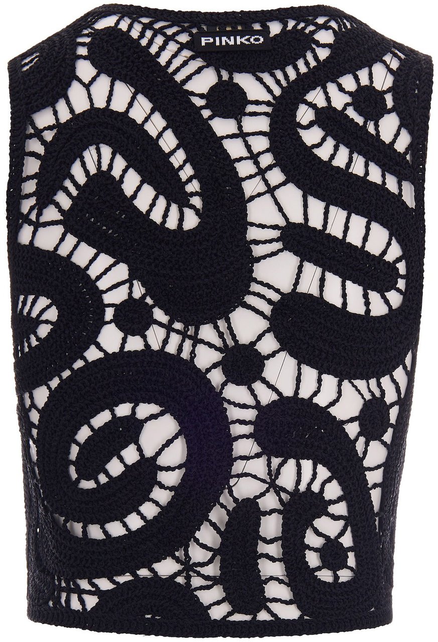 Pinko Top Nero Limousine Zwart