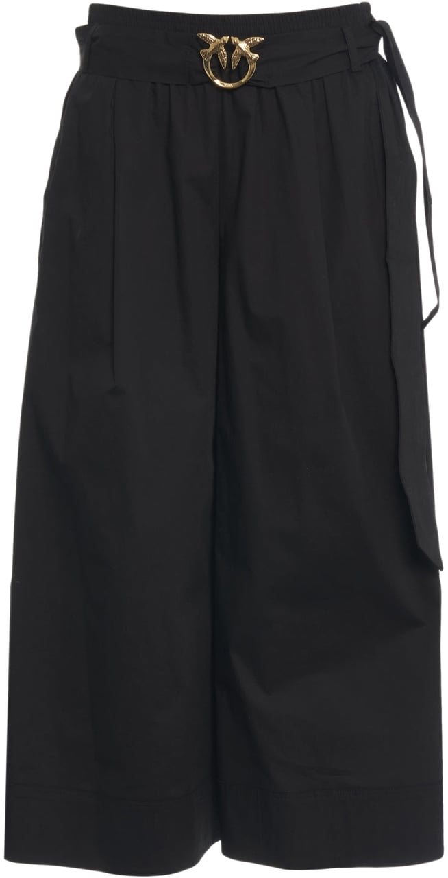 Pinko Culotte with waist belt Zwart