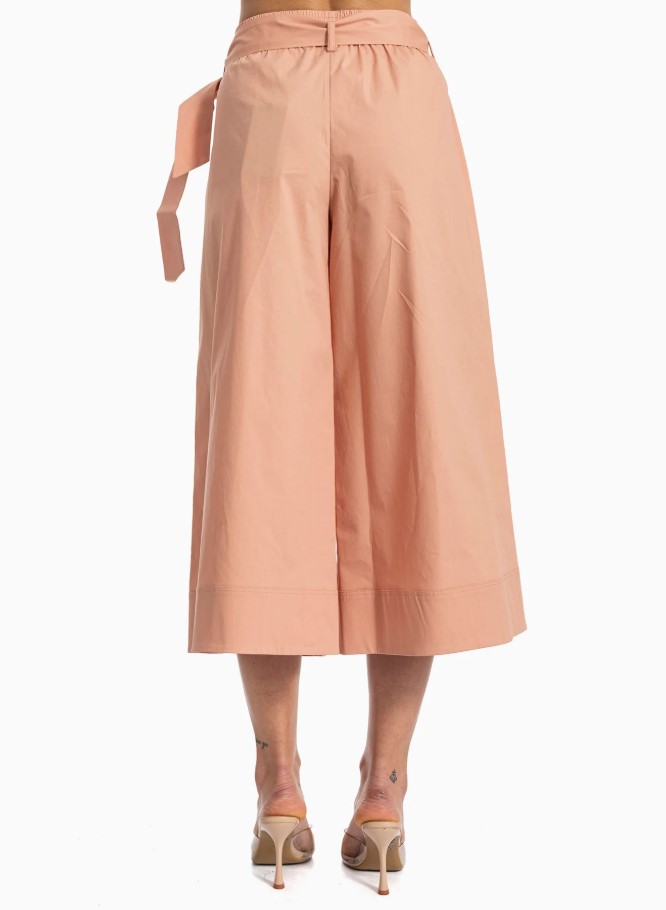 Pinko Doreen Palazzo Cropped Trousers Bruin