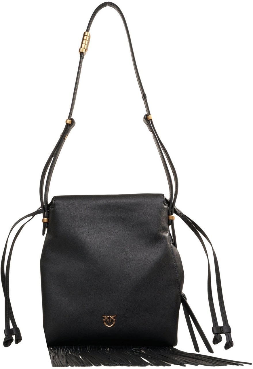 Pinko Shoulder bag 'Slouchy' Zwart