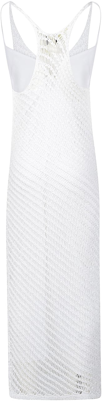 Pinko Miraggio Midi Dress White Wit