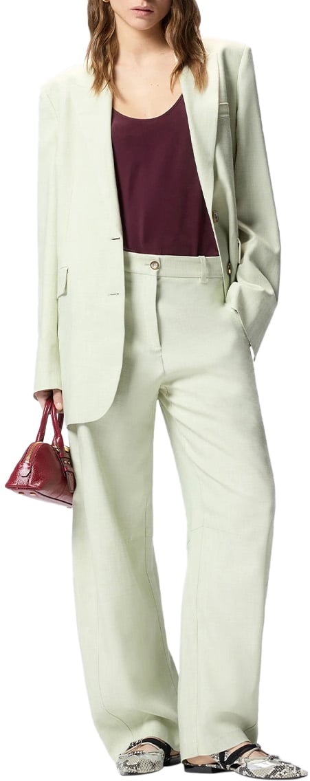 Pinko Trousers Cyan Cyaan
