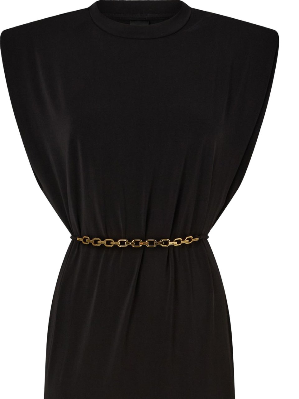 Pinko Sleeveless Dress With Straps Zwart