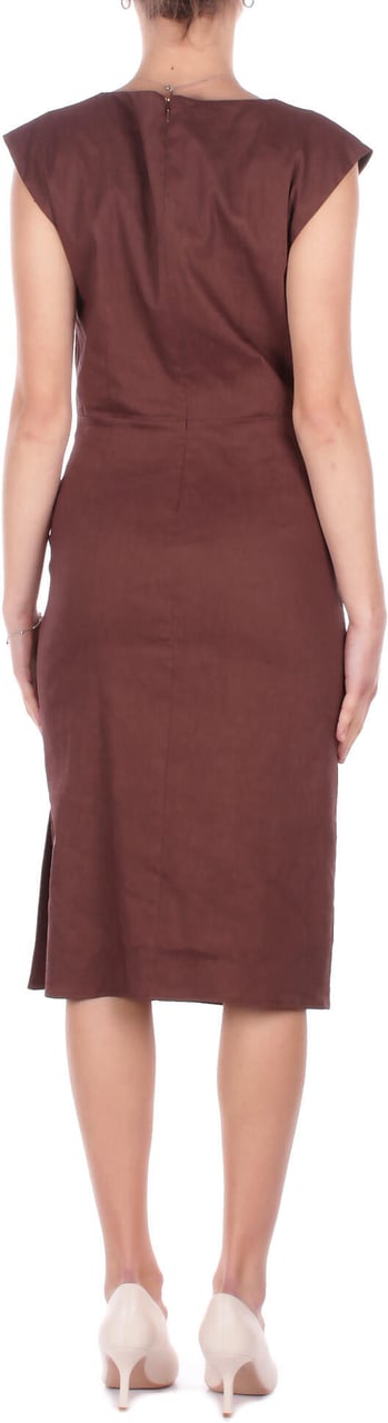 Pinko Dresses Marrone Bruin