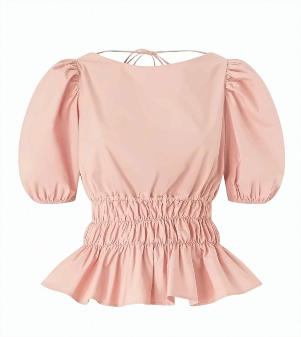 Pinko Joandra Cotton Poplin Crop Top Neutraal