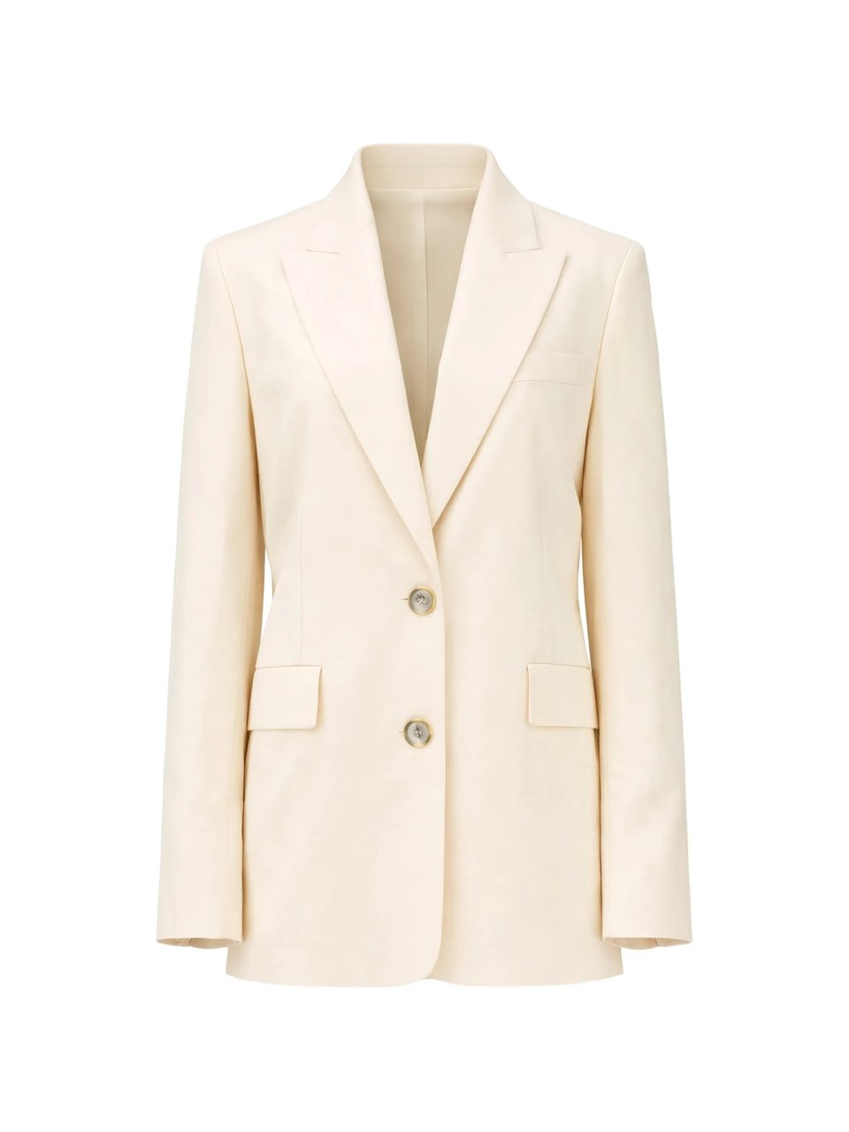 Pinko Neutral Faith Tailored Cotton Blazer Neutraal