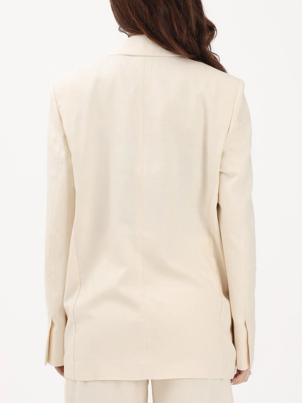 Pinko Tailored Notch Lapel Blazer Neutraal