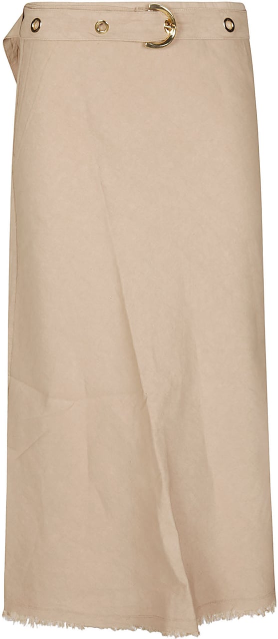 Pinko Hebe Long Skirt Nude Beige