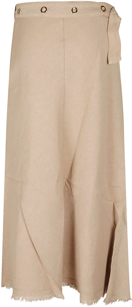 Pinko Hebe Long Skirt Nude Beige