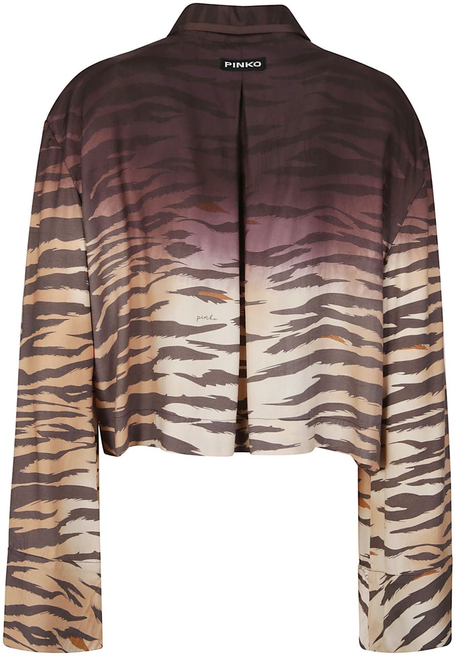Pinko Cordelia Long Sleeve Shirt Brown Bruin