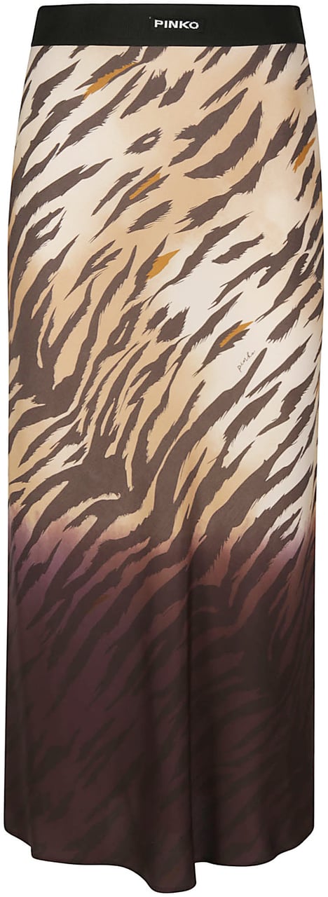 Pinko Hollie Midi Skirt Black Zwart