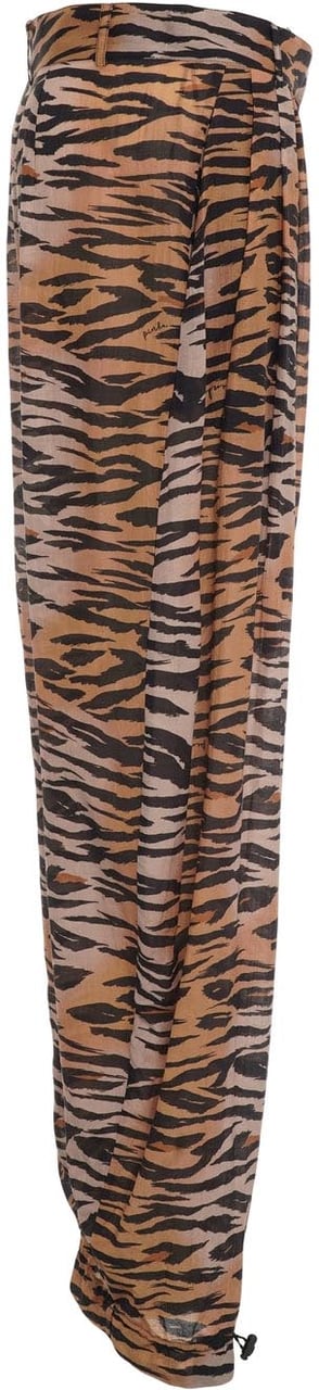 Pinko Cotton blend pants 'Lizbeth' Bruin