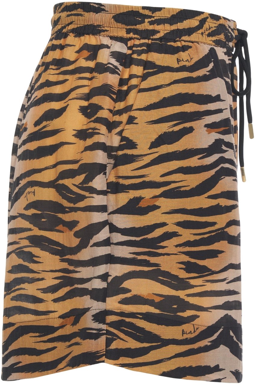 Pinko Shorts with animal print 'Shonda' Bruin