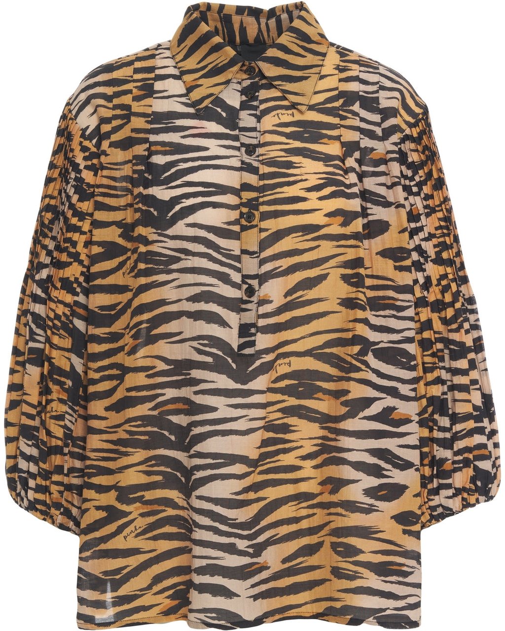 Pinko Blouse with animal print 'Darcey' Bruin