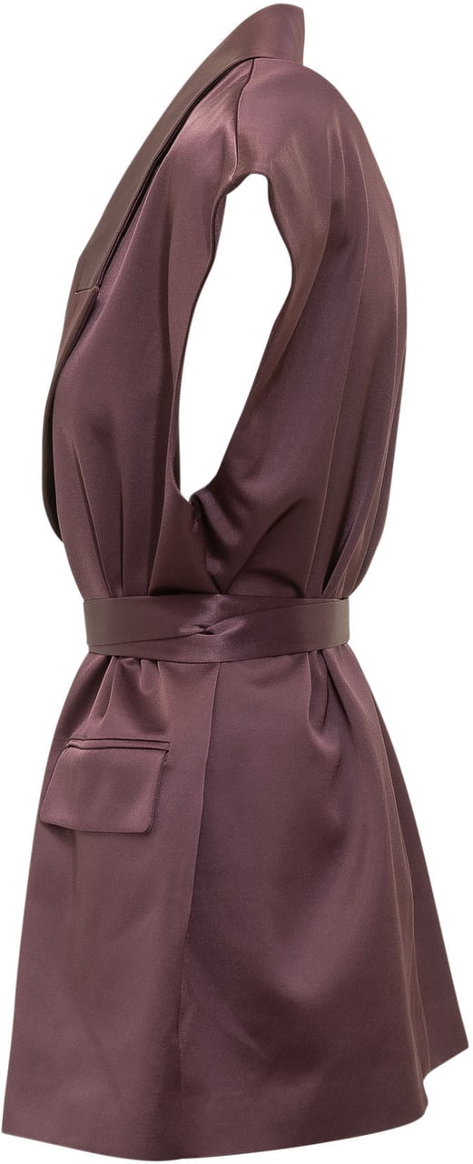 Pinko Giacca Smanicata con Cintura e Tasche Bruin