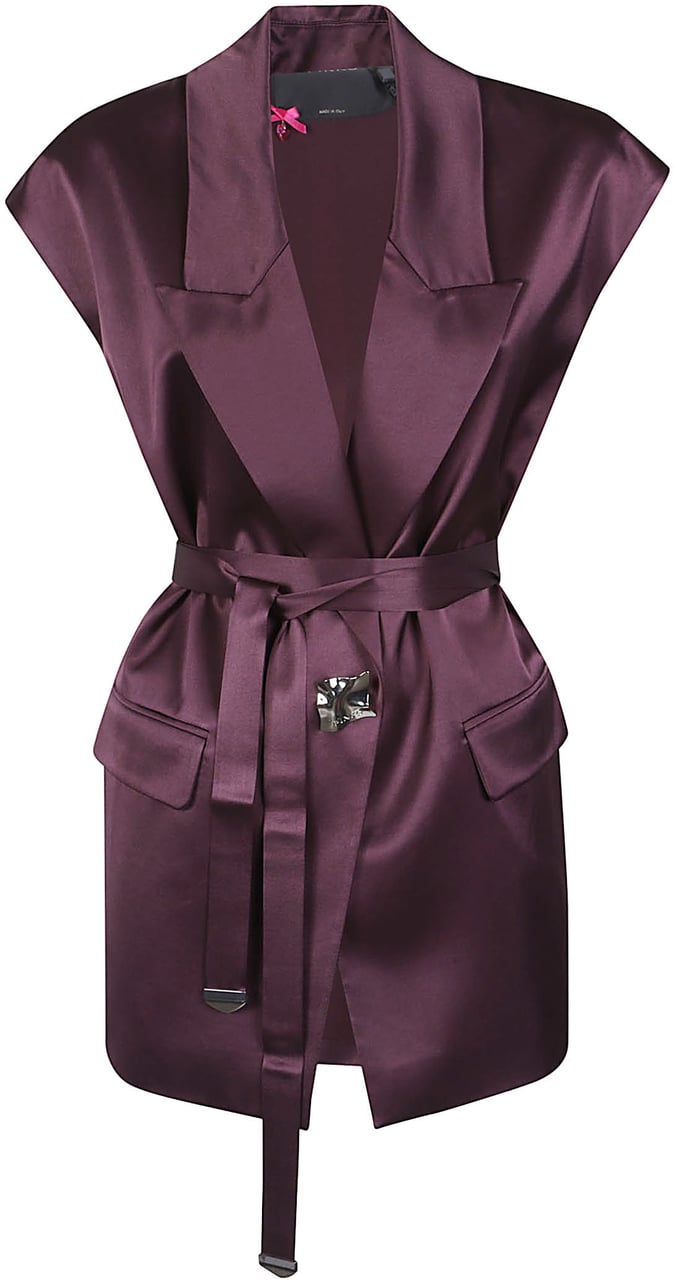 Pinko Melanzana Sleeveless Jacket Red Rood