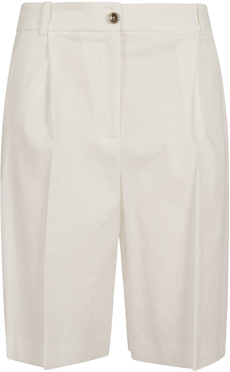 PINKO BRYANA BERMUDA LINO STRETCH Wit