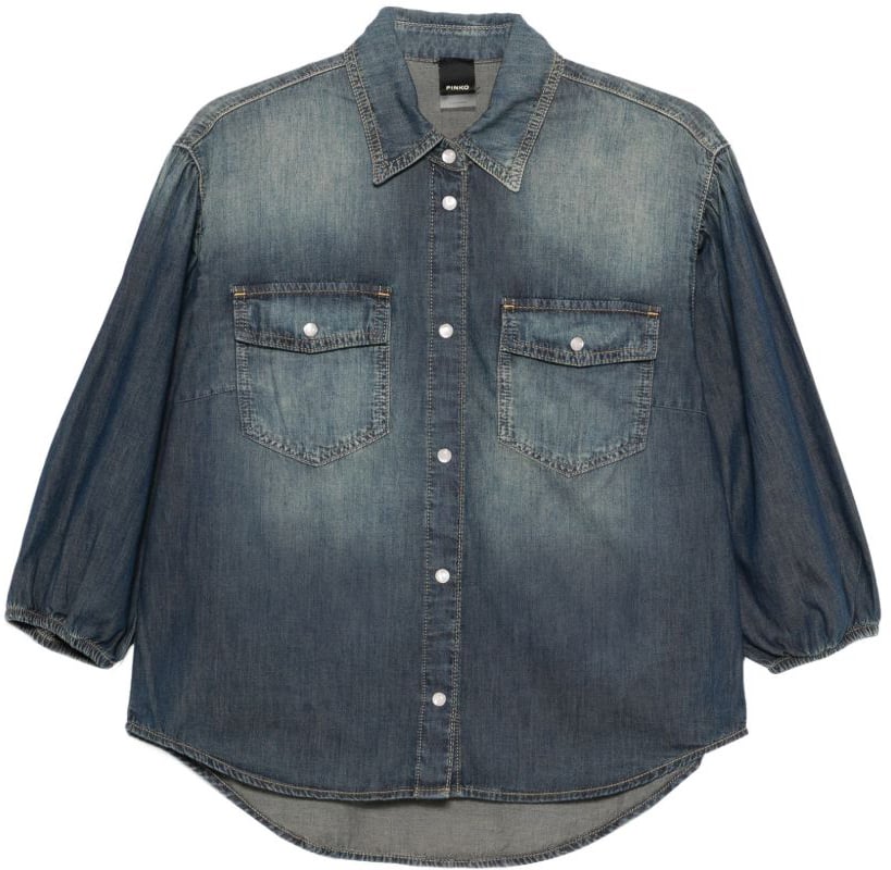 Pinko Shirts Blu Navy