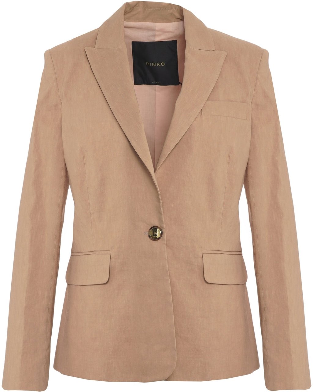 Pinko Linen blend blazer 'Freda' Beige