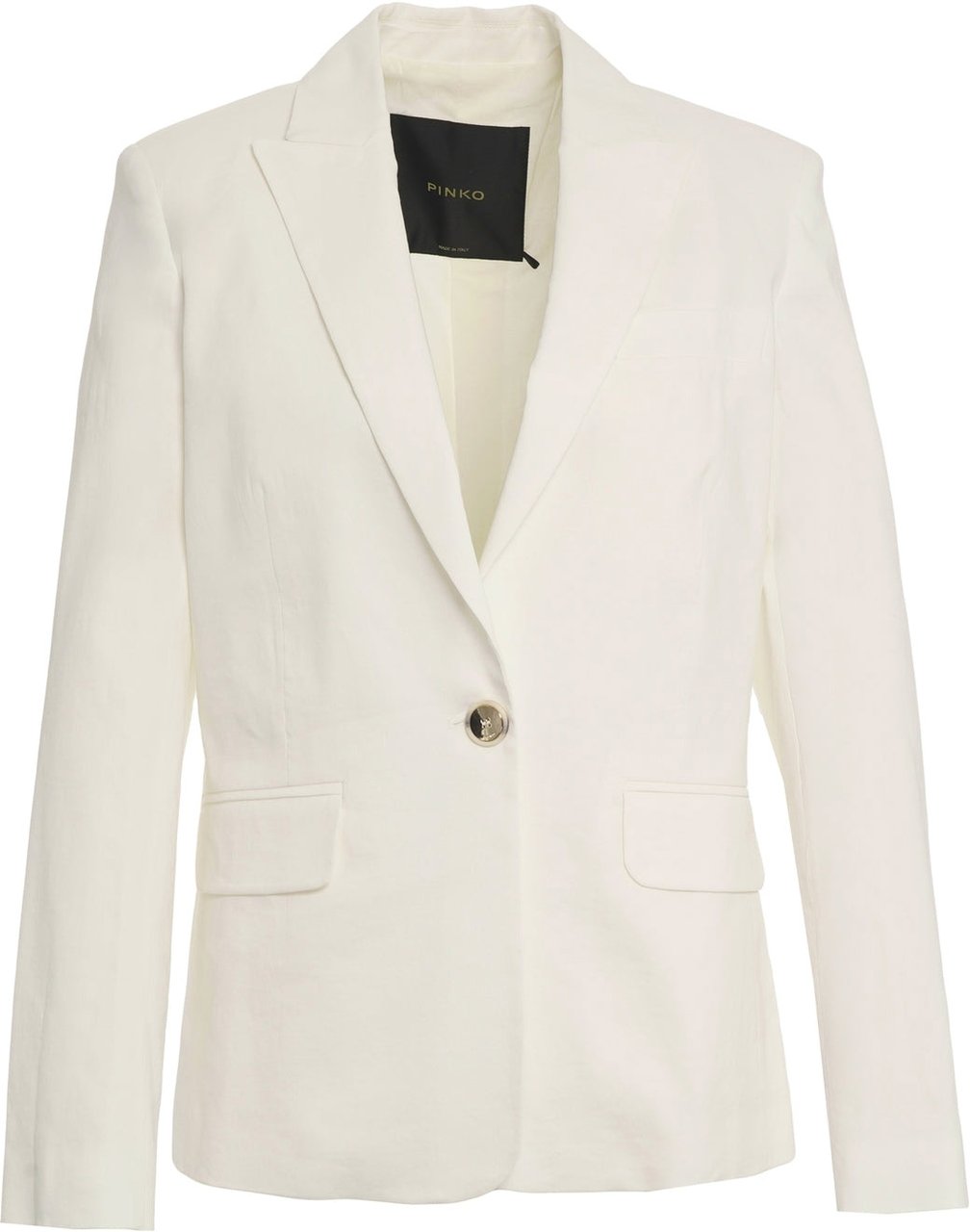 Pinko Linen blend blazer 'Freda' Wit