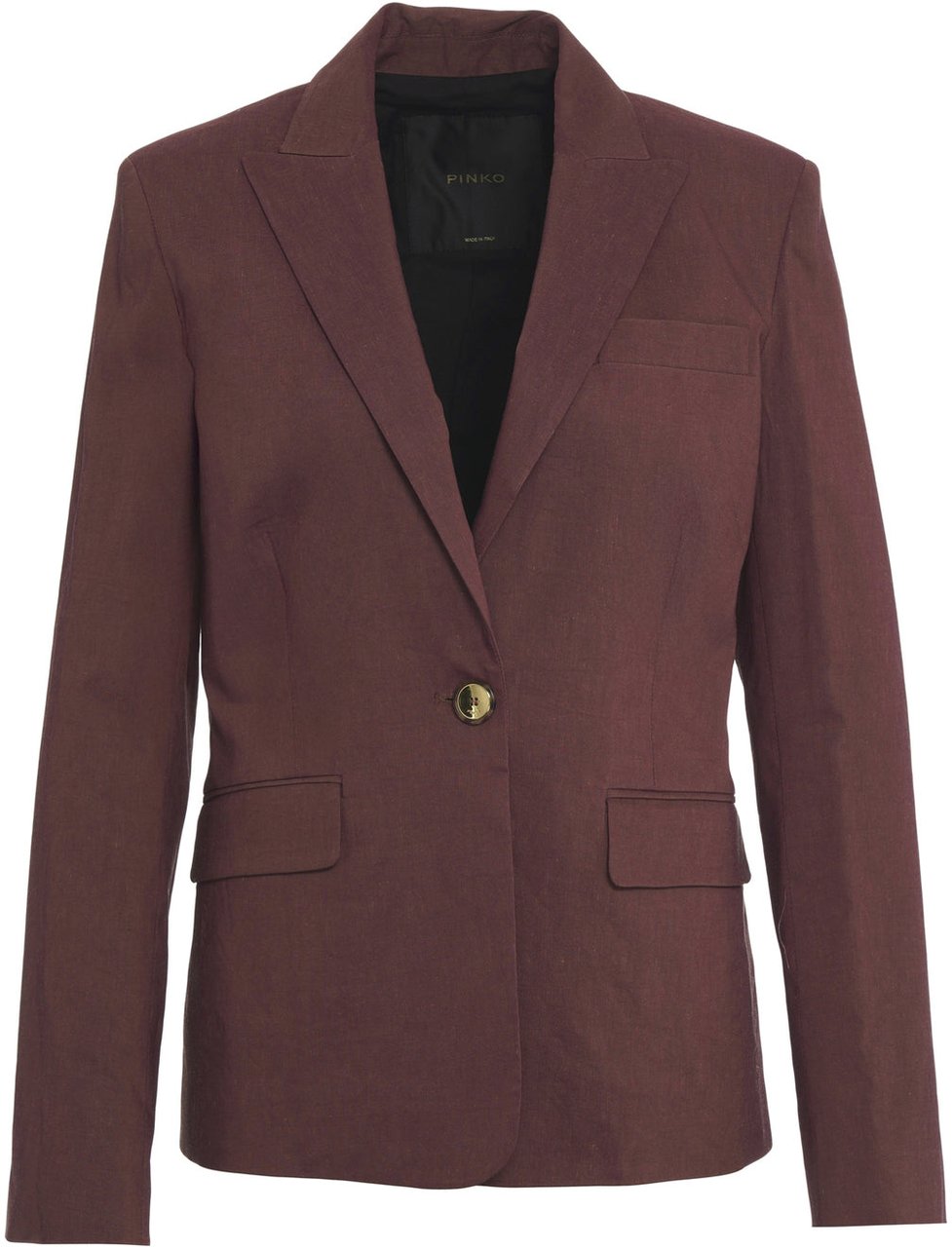 Pinko Linen blend blazer 'Freda' Bruin