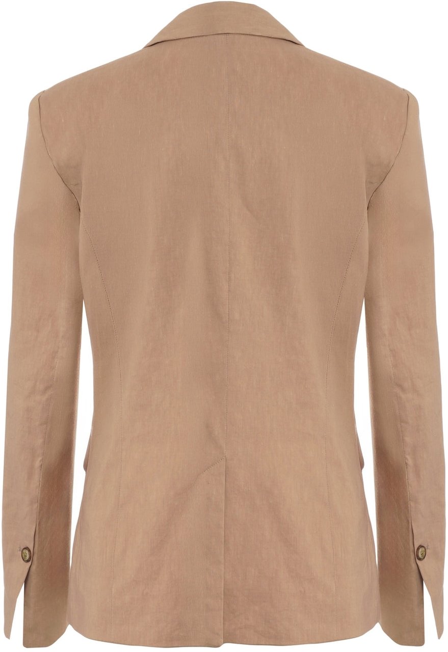 Pinko Linen blend blazer 'Freda' Beige