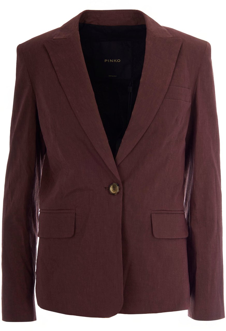 Pinko Jackets Marrone Terra X Piante Bruin