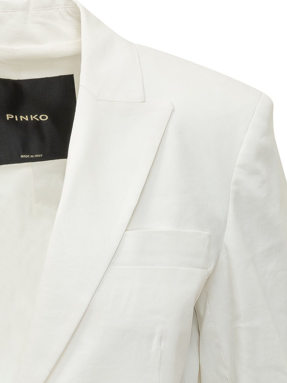 Pinko Giacca in Lino Monopetto Wit