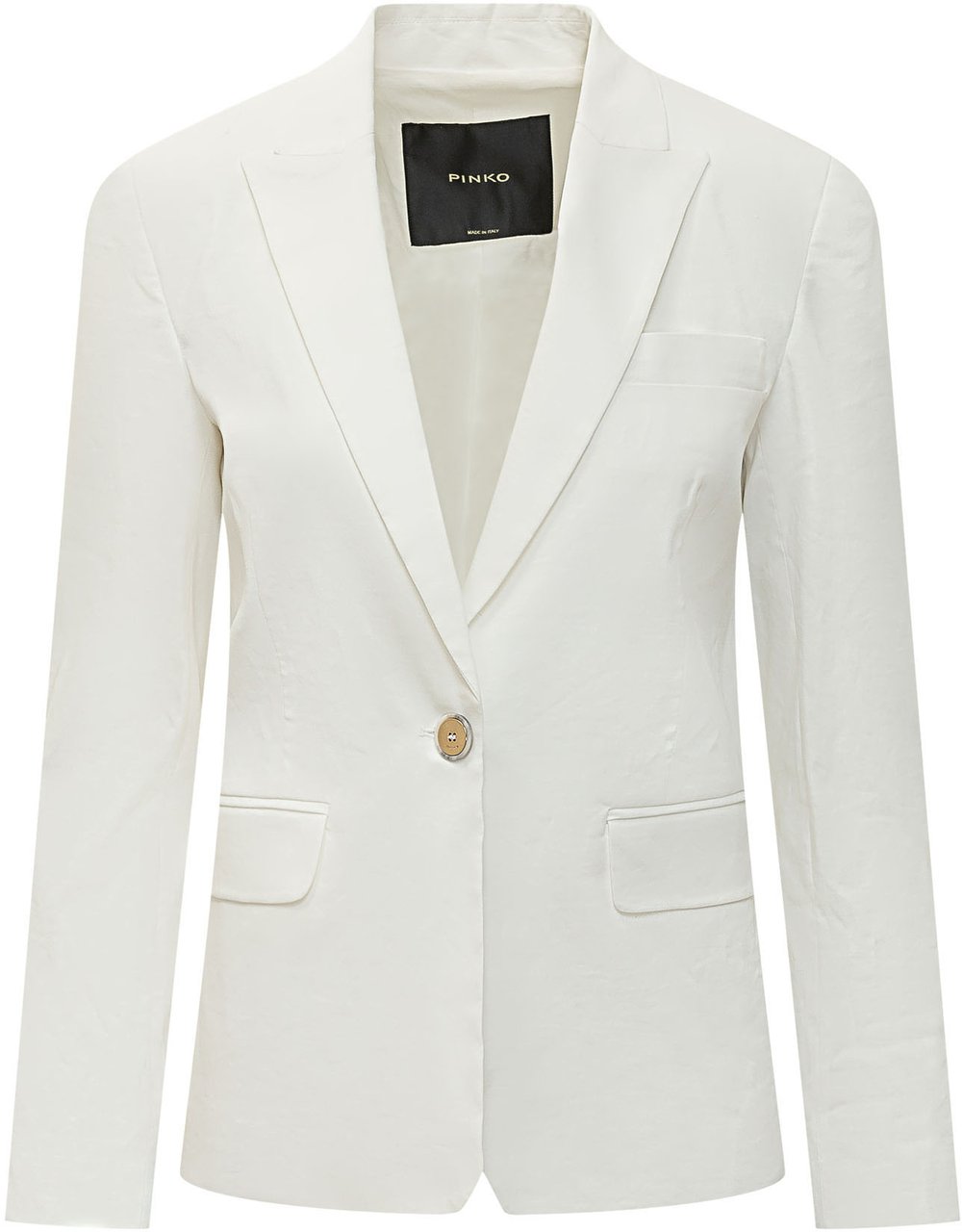 Pinko Giacca in Lino Monopetto Wit