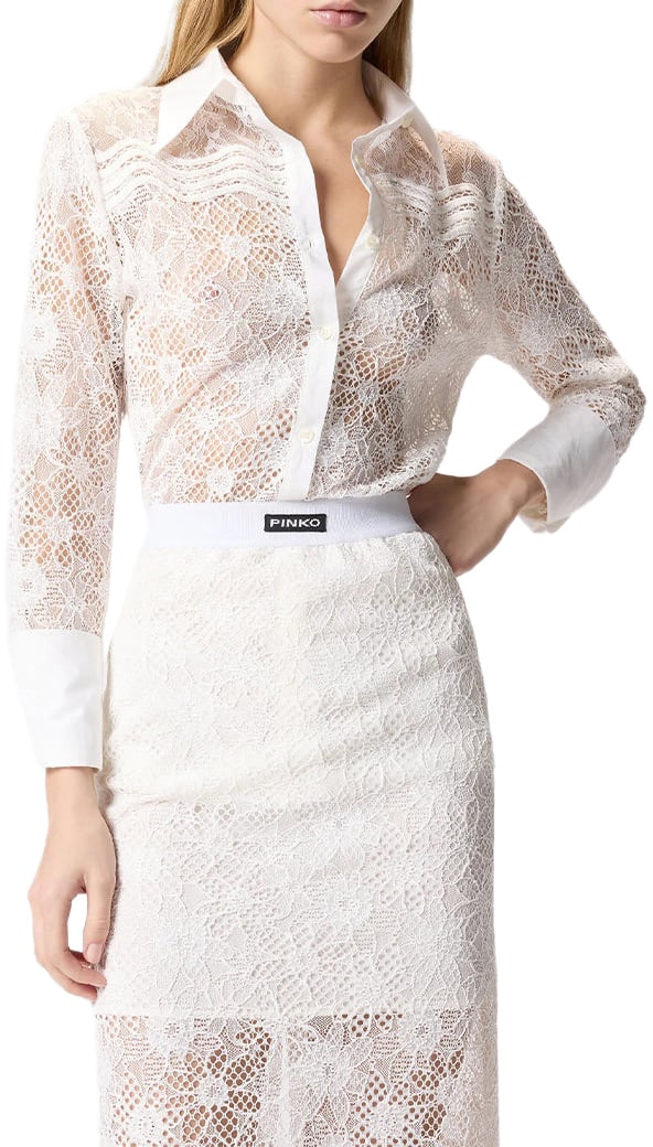 Pinko Shirts White Wit