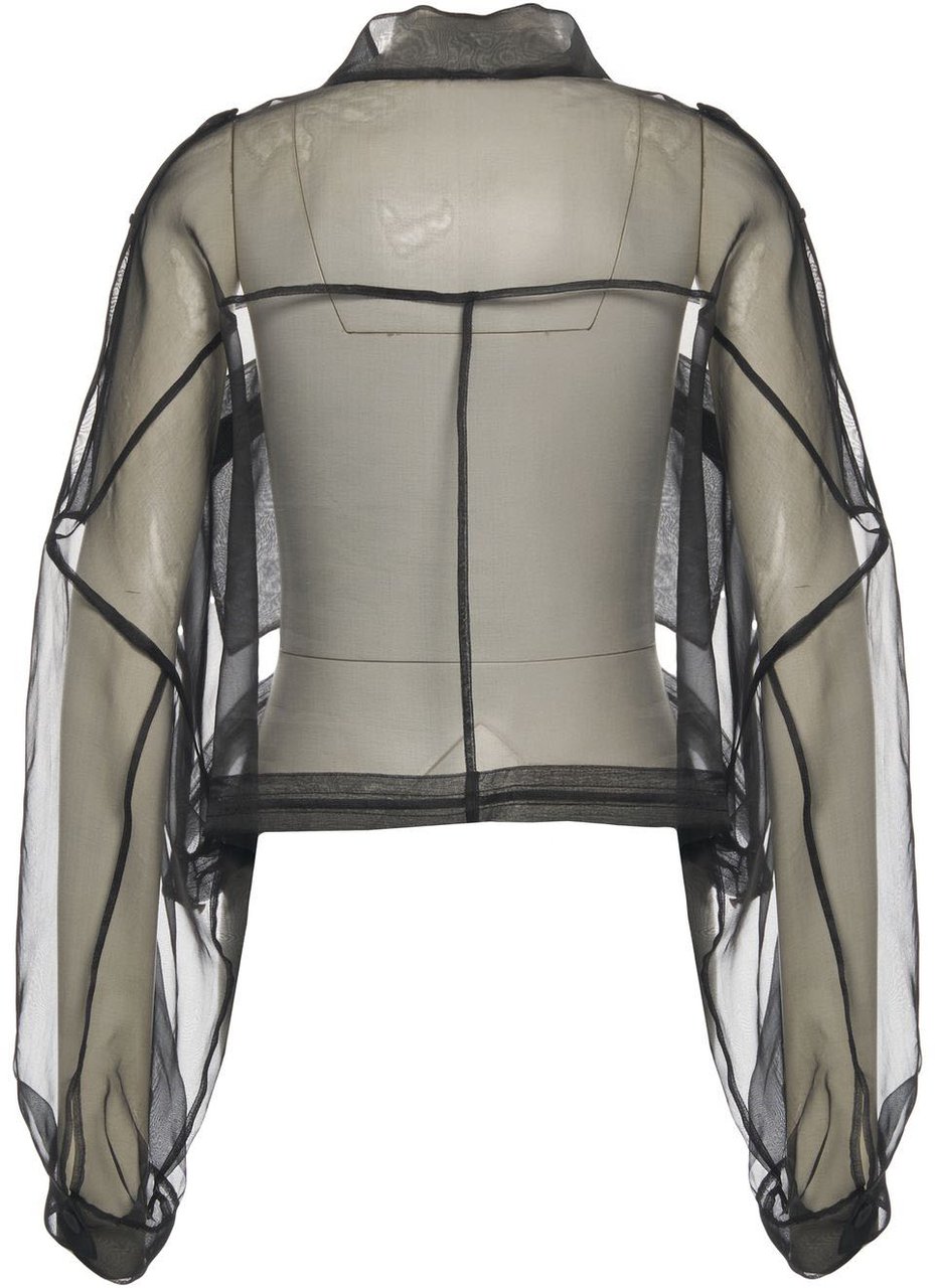 Pinko Silk organza jacket 'Longan' Zwart