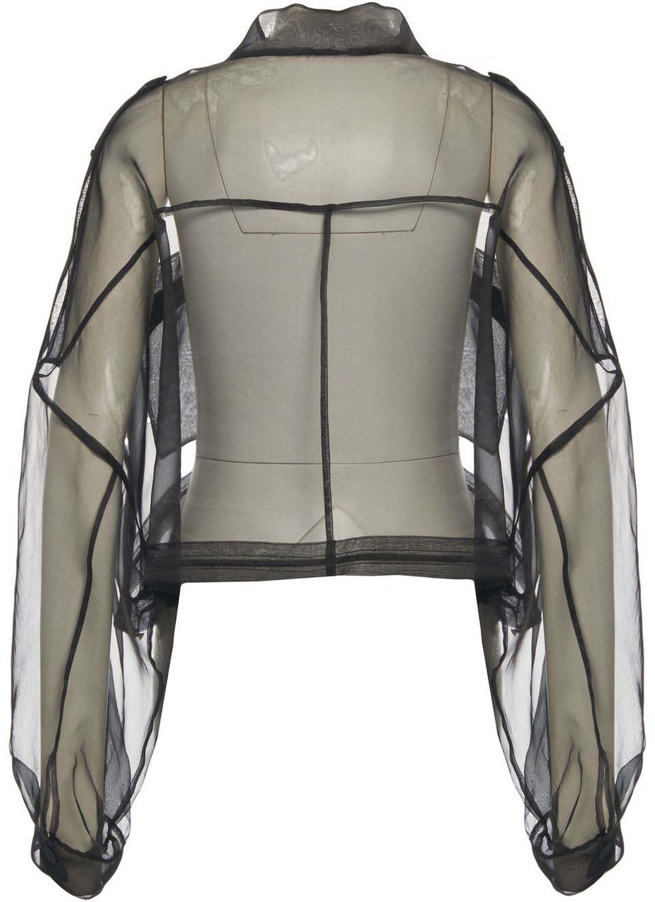 Pinko Silk organza jacket 'Longan' Zwart