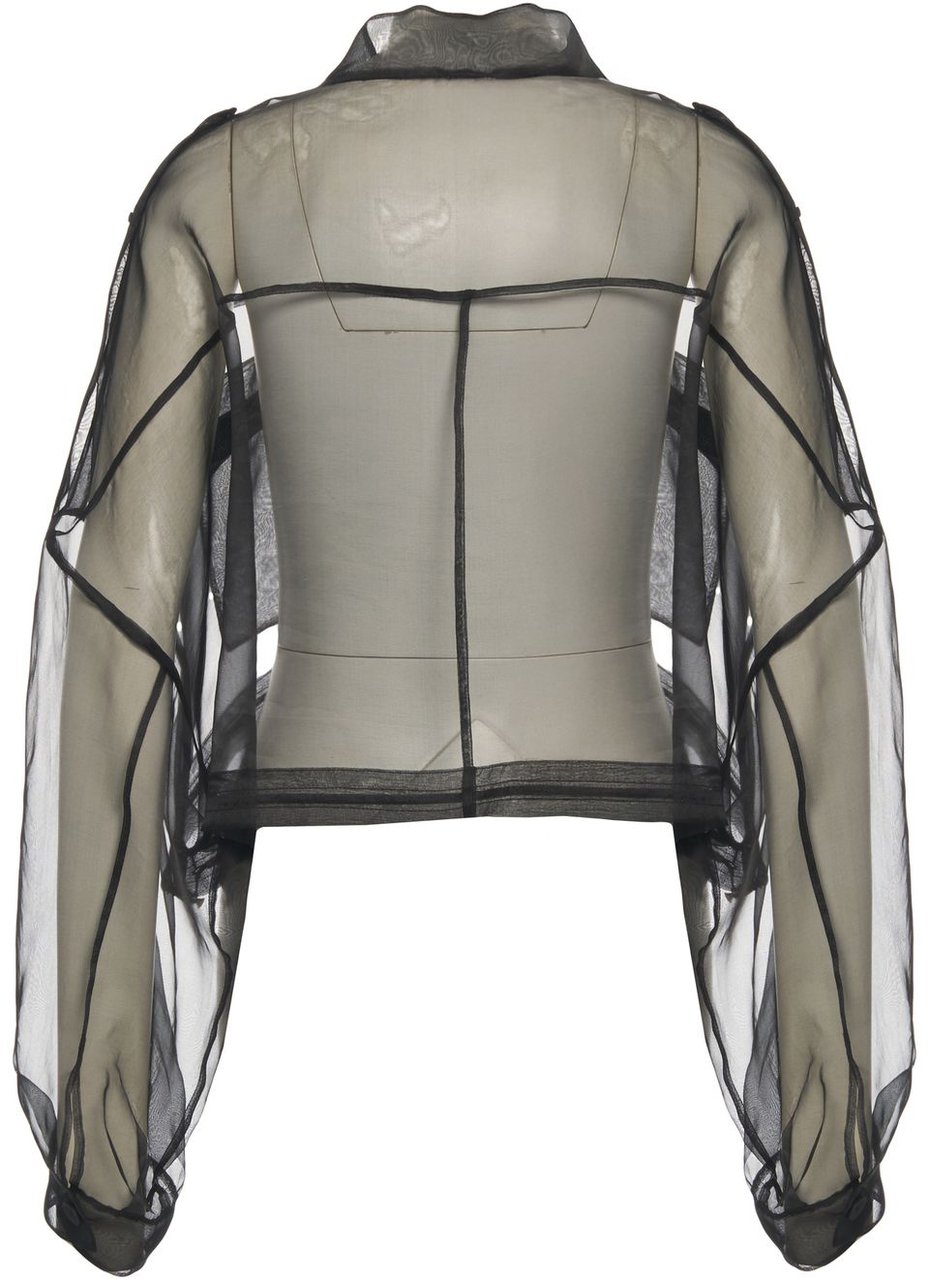 Pinko Silk organza jacket 'Longan' Zwart