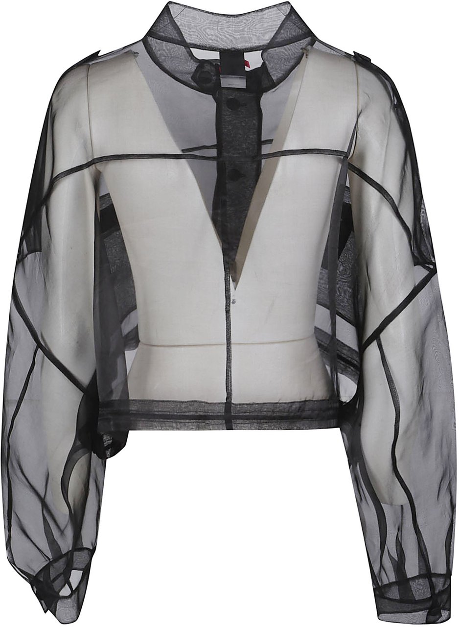 Pinko Longan Caban Black Zwart