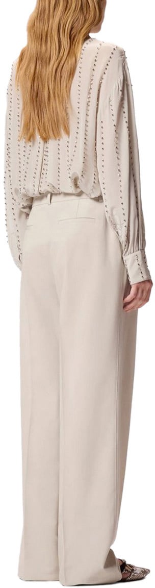 Pinko Trousers Gray Grijs