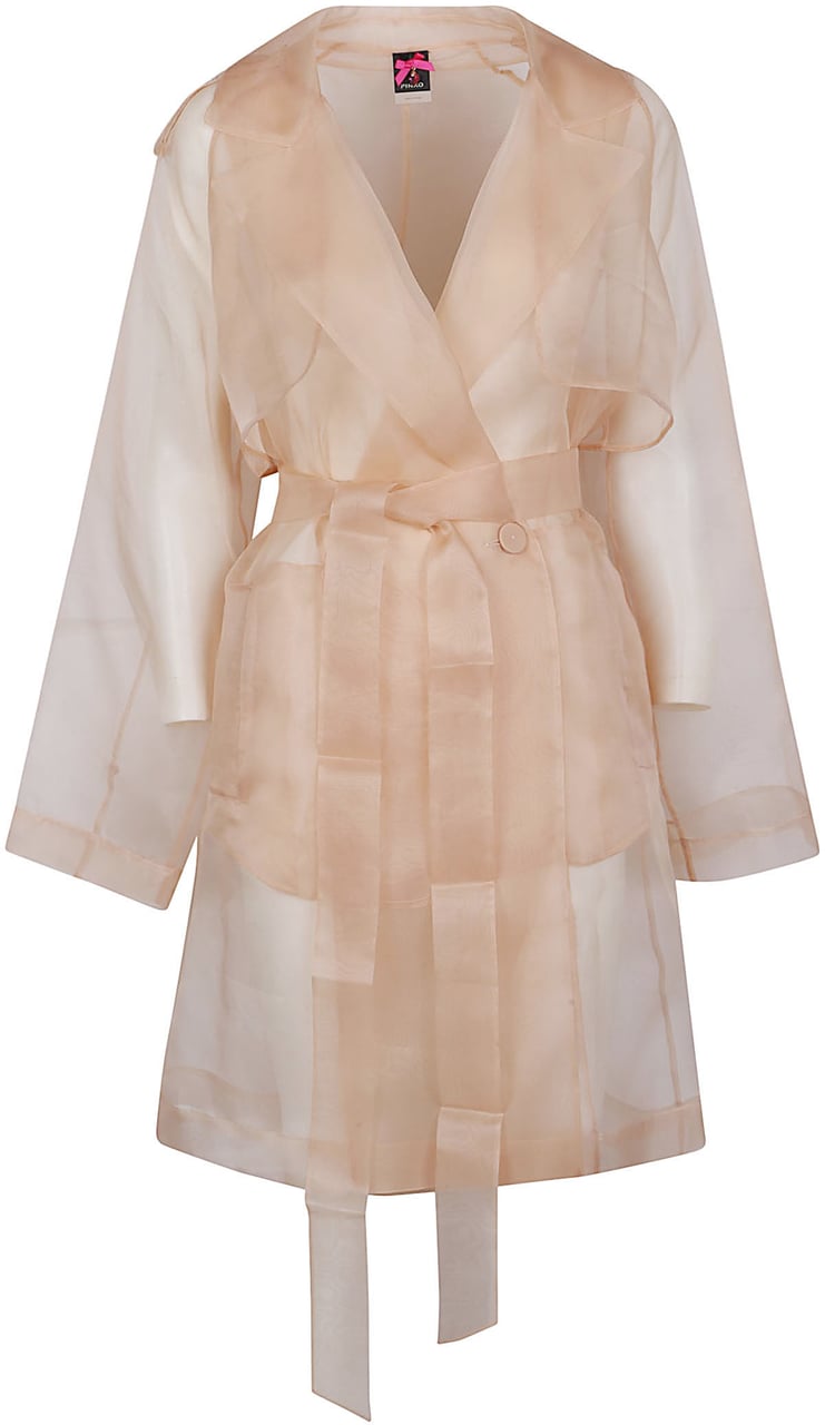 Pinko Cocco Trench Pink Roze